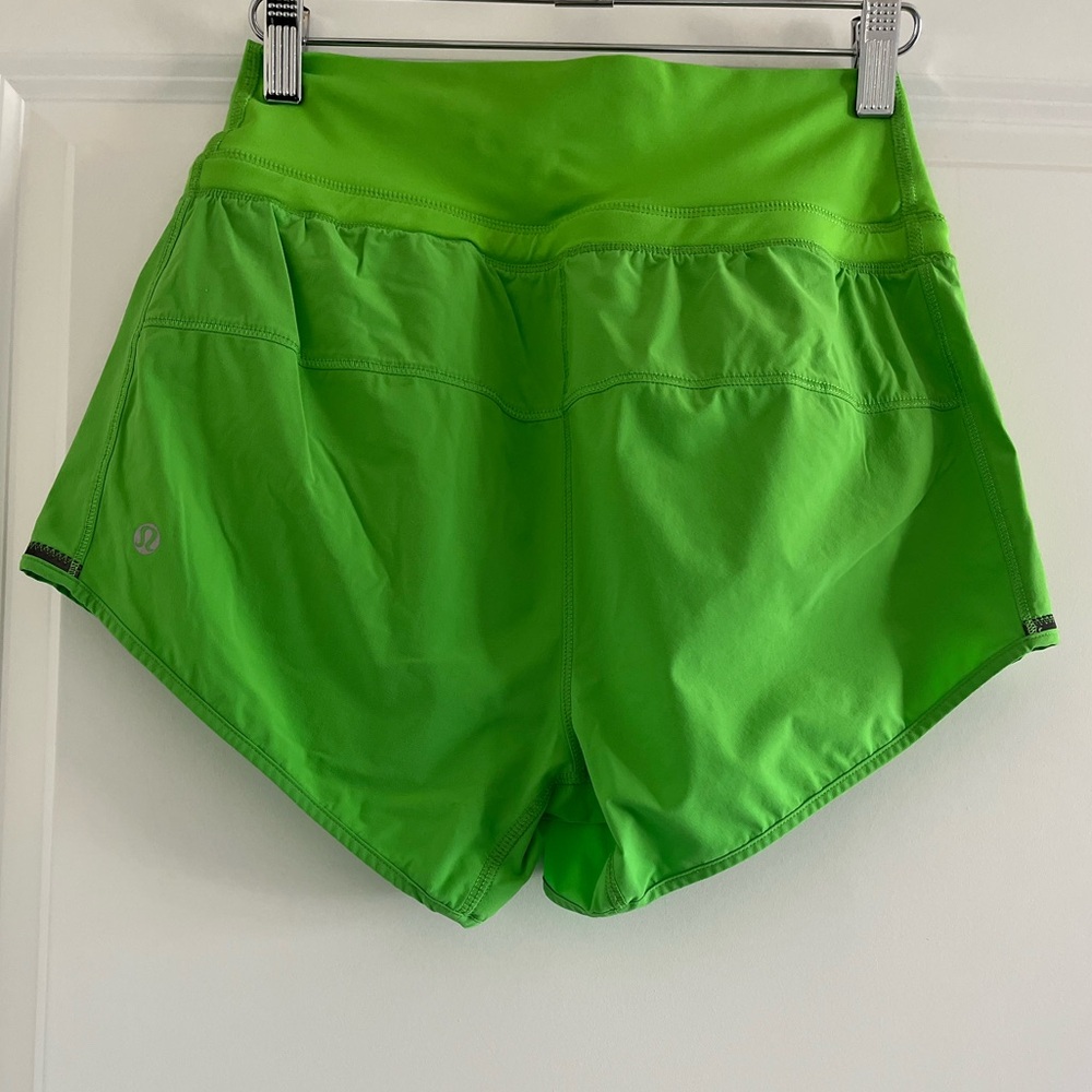 Lululemon Run Pace Solid Green Crossover Front Sh… - image 6